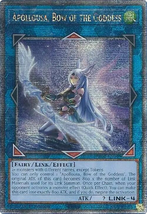 Apollousa, Bow of the Goddess (Alternate Art) (Quarter Century Secret Rare) (RA02-EN040) (RA02)
