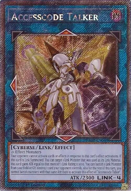Accesscode Talker (Platinum Secret Rare) (RA02-EN044) (25th Anniversary Rarity Collection II)
