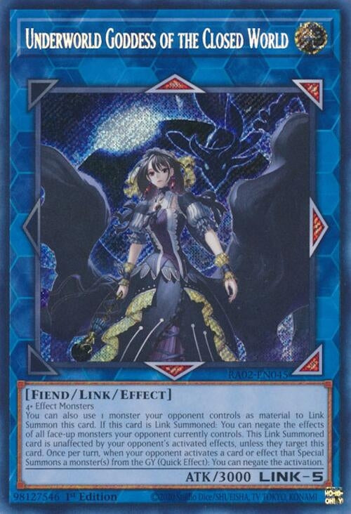 Image for Underworld Goddess of the Closed World (Secret Rare) (RA02-EN045) (RA02) - YuGiOh