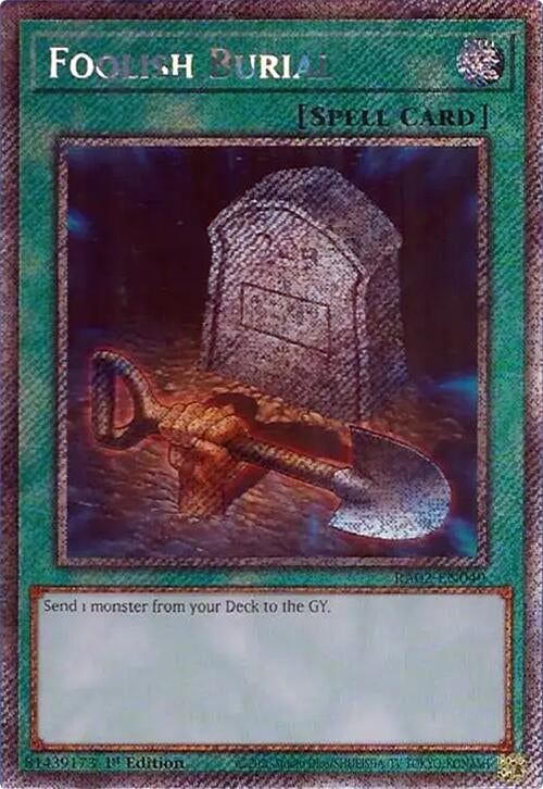 Foolish Burial (Platinum Secret Rare) (RA02-EN049) (RA02)