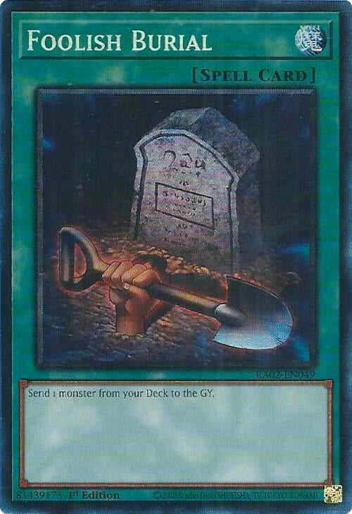 Image for Foolish Burial (PCR) (RA02-EN049) (RA02) - YuGiOh