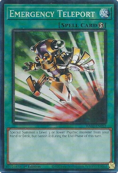 Image for Emergency Teleport (PCR) (RA02-EN053) (RA02) - YuGiOh