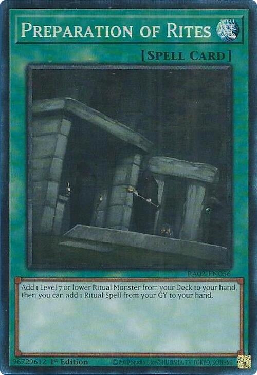 Image for Preparation of Rites (PCR) (RA02-EN056) (RA02) - YuGiOh