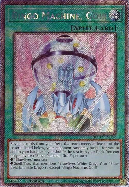 Bingo Machine, Go!!! (Platinum Secret Rare) (RA02-EN062) (RA02)