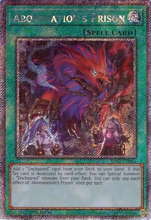Abomination's Prison (Platinum Secret Rare) (RA02-EN064) (25th Anniversary Rarity Collection II)