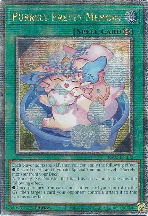 Image for Purrely Pretty Memory (Quarter Century Secret Rare) (RA02-EN072) (RA02) - YuGiOh