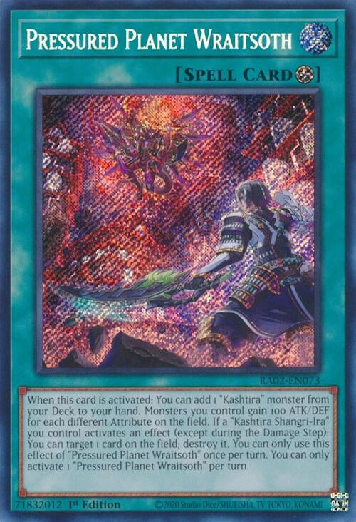 Image for Pressured Planet Wraitsoth (Secret Rare) (RA02-EN073) (RA02) - YuGiOh