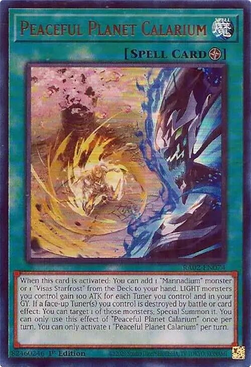 Image for Peaceful Planet Calarium (UR) (RA02-EN074) (RA02) - YuGiOh