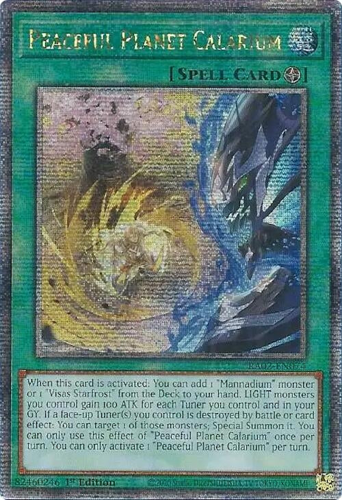Image for Peaceful Planet Calarium (Quarter Century Secret Rare) (RA02-EN074) (RA02) - YuGiOh