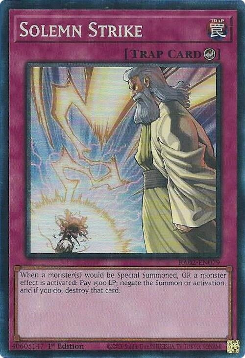 Image for Solemn Strike (PCR) (RA02-EN079) (RA02) - YuGiOh