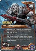 Image for Lord Krung, Leader of the Horde (Pre-Release) (AC3-001) (Unrivaled) - Alpha Clash
