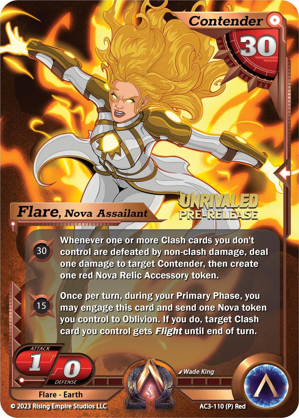 Image for Flare, Nova Assailant (Pre-Release) (AC3-110) (Unrivaled) - Alpha Clash