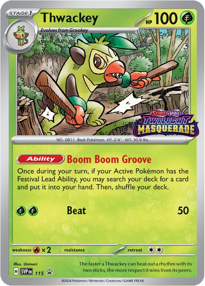 Image for Thwackey - 115 (115) (SVP) - Pokemon