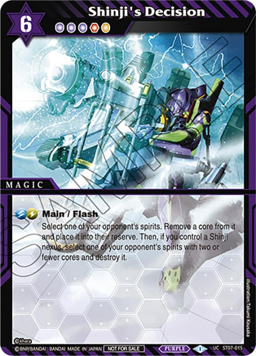 Image for Shinji's Decision (Textured Foil) (ST07-015) (Launch & Event Promos) - Battle Spirits Saga