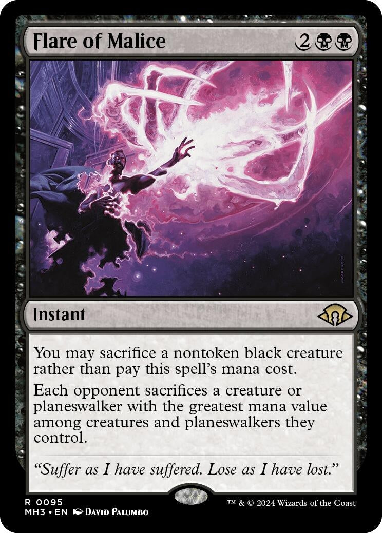 Image for Flare of Malice (95) (Modern Horizons 3) - Magic: The Gathering