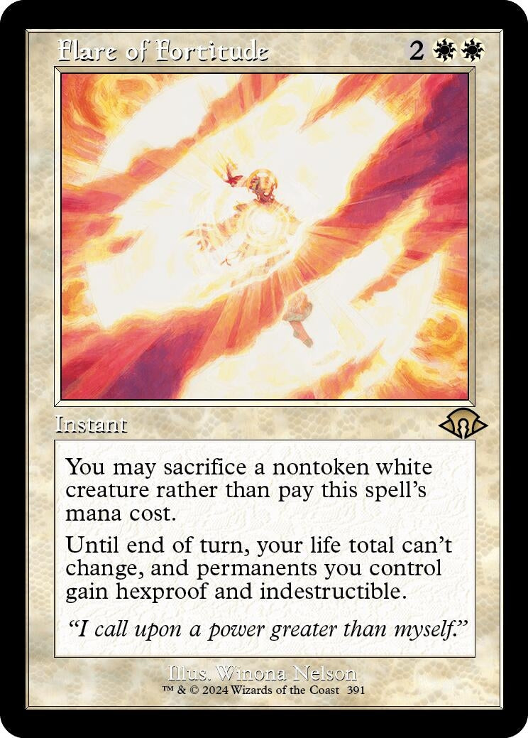 Image for Flare of Fortitude (Retro Frame) (391) (Modern Horizons 3) - Magic: The Gathering