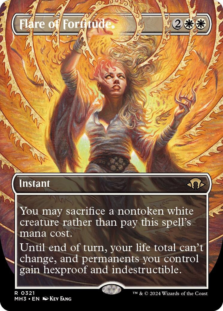 Image for Flare of Fortitude (Borderless) (321) (Modern Horizons 3) - Magic: The Gathering
