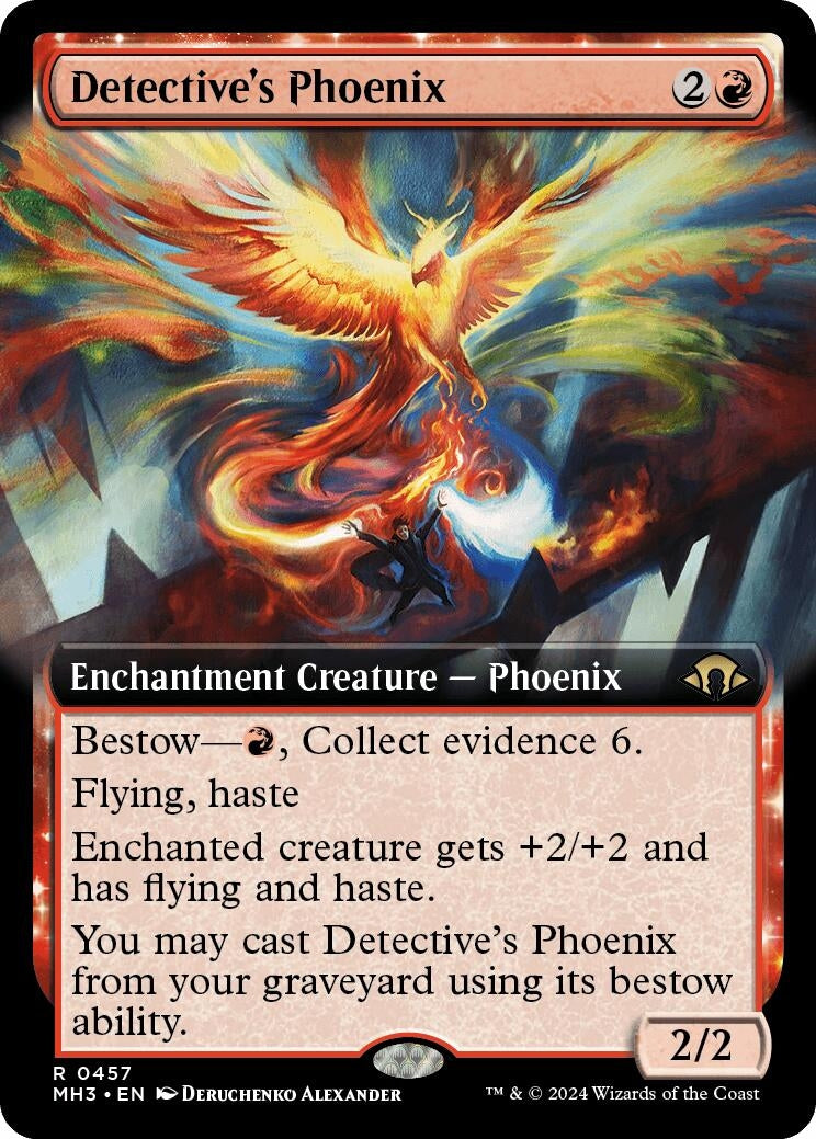 Image for Detective's Phoenix (Extended Art) (457) (Modern Horizons 3) - Magic: The Gathering