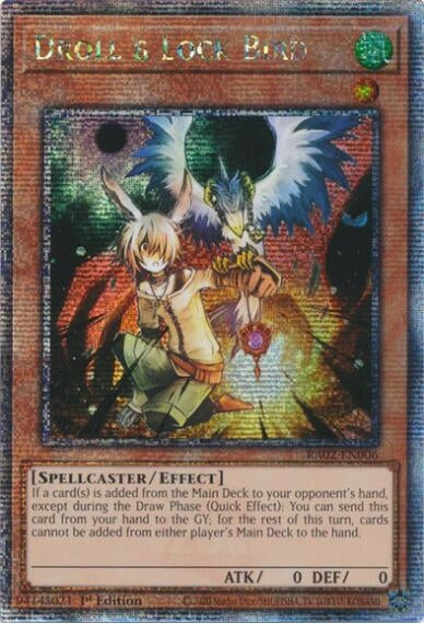 Image for Droll & Lock Bird (Quarter Century Secret Rare) (RA02-EN006) (RA02) - YuGiOh
