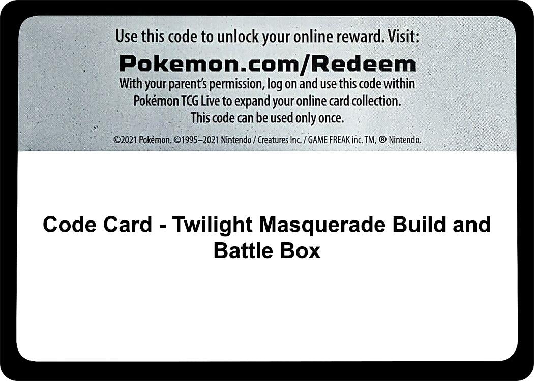 Image for Code Card - Twilight Masquerade Build and Battle Box (TWM) - Pokemon