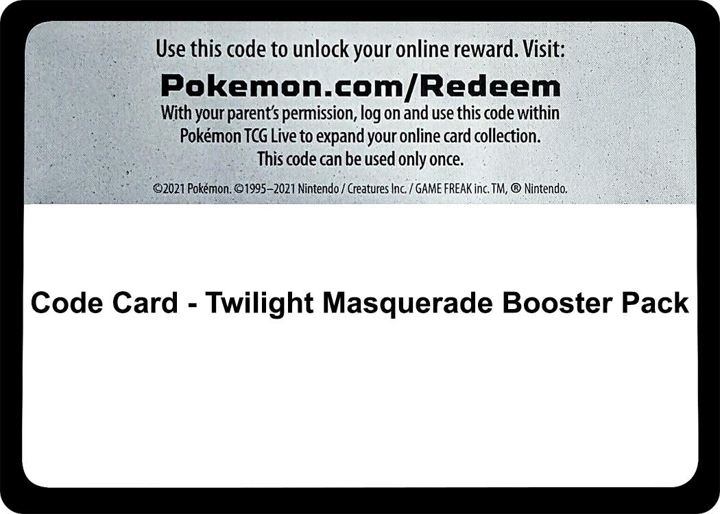 Image for Code Card - Twilight Masquerade Booster Pack (TWM) - Pokemon