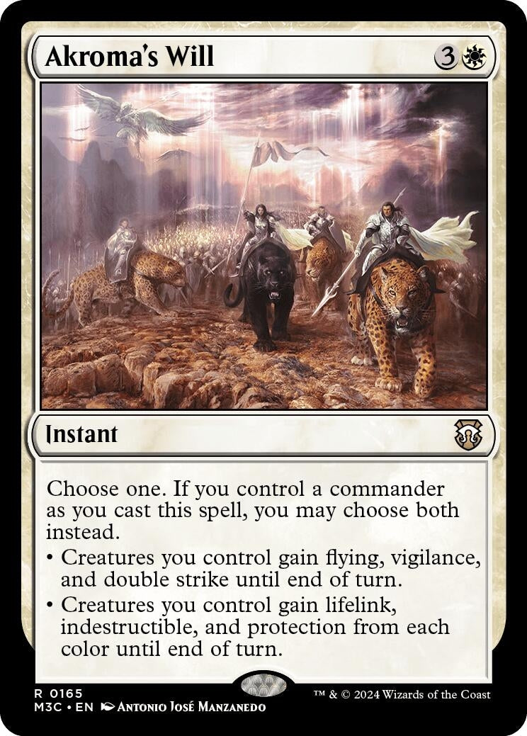 Image for Akroma's Will (165) (Modern Horizons 3) - Magic: The Gathering