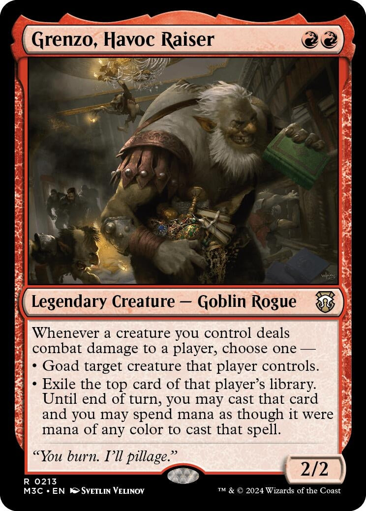 Image for Grenzo, Havoc Raiser (Ripple Foil) (213) (Modern Horizons 3) - Magic: The Gathering