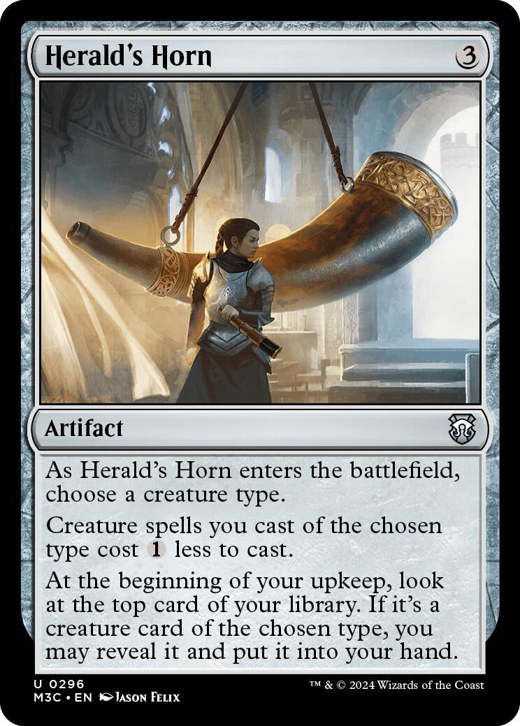 Image for Herald's Horn (296) (Modern Horizons 3) - Magic: The Gathering