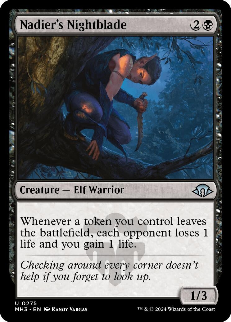 Image for Nadier's Nightblade (275) (Modern Horizons 3) - Magic: The Gathering