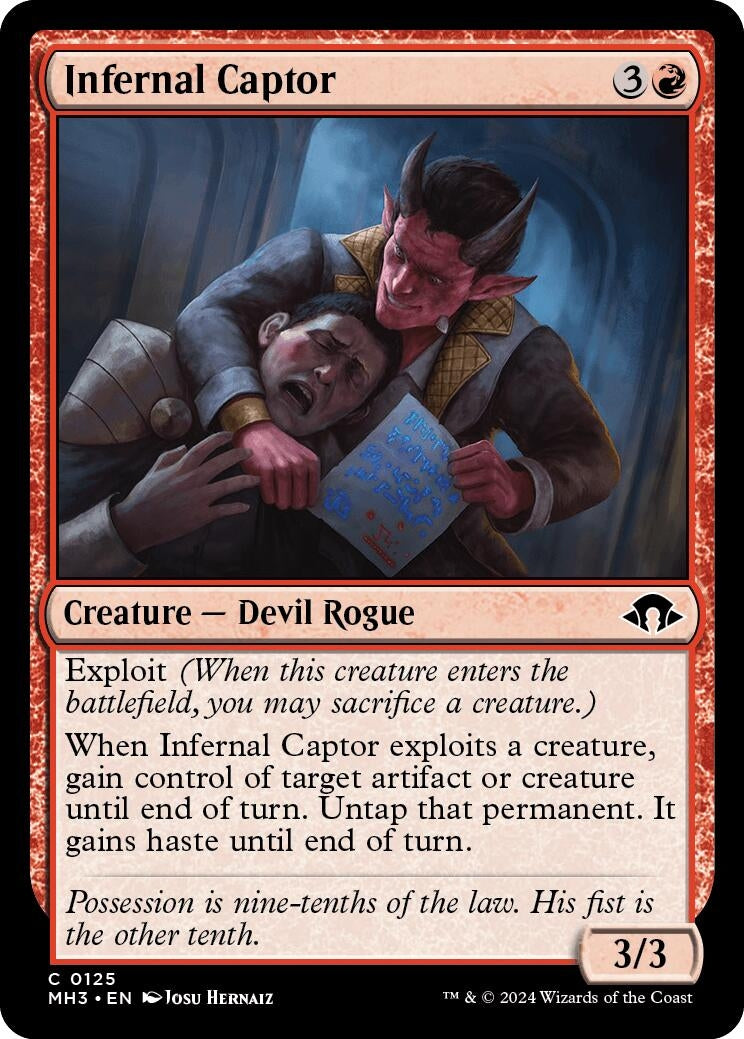 Image for Infernal Captor (125) (Modern Horizons 3) - Magic: The Gathering