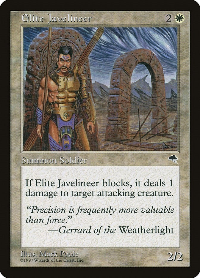 Image for Elite Javelineer (17) (Tempest) - Magic: The Gathering