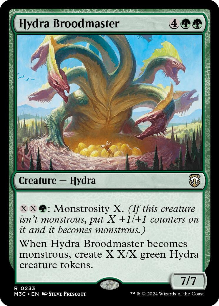 Image for Hydra Broodmaster (Ripple Foil) (233) (Modern Horizons 3) - Magic: The Gathering