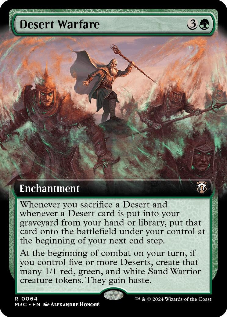 Image for Desert Warfare (Extended Art) (64) (Modern Horizons 3) - Magic: The Gathering