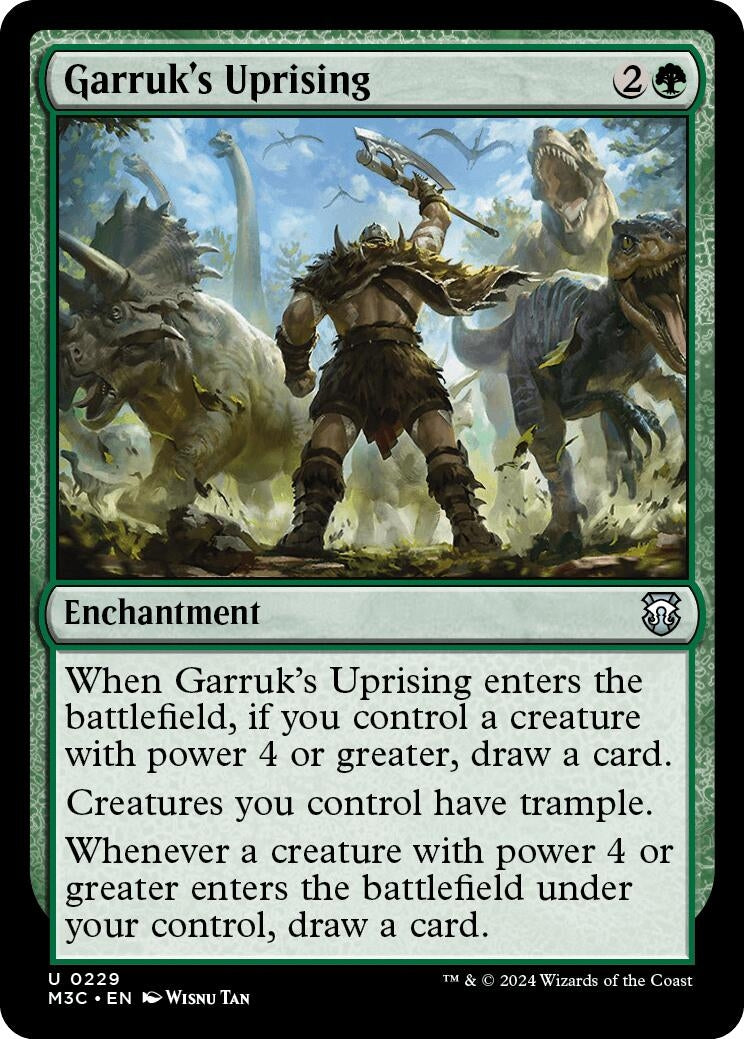 Image for Garruk's Uprising (Ripple Foil) (229) (Modern Horizons 3) - Magic: The Gathering