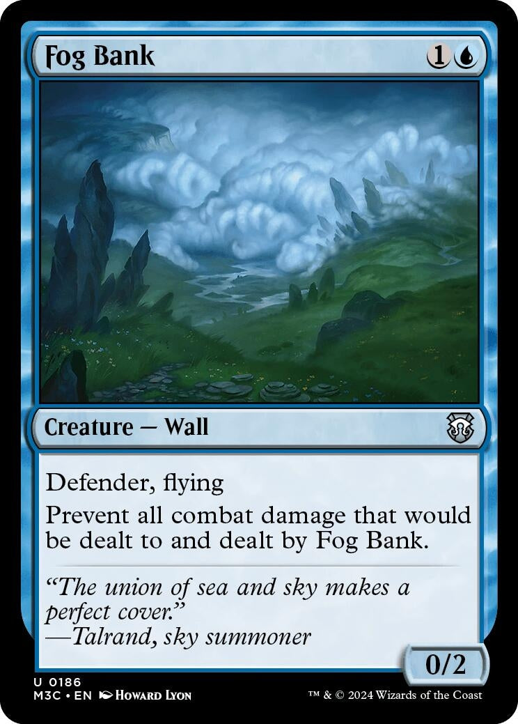 Image for Fog Bank (Ripple Foil) (186) (Modern Horizons 3) - Magic: The Gathering