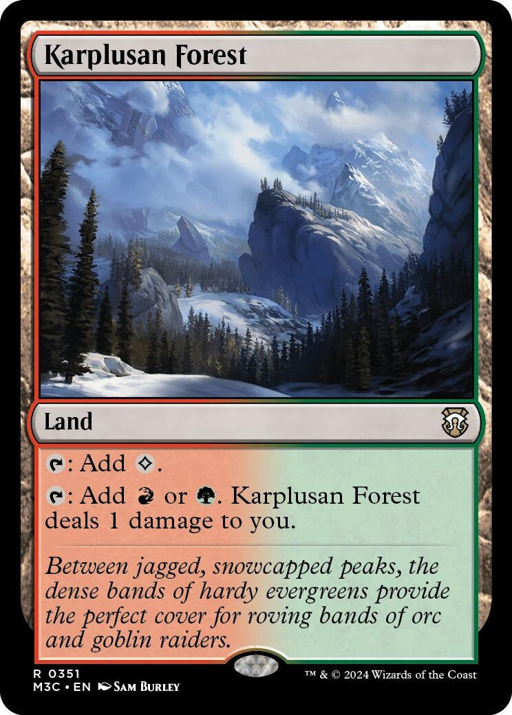 Image for Karplusan Forest (Ripple Foil) (351) (Modern Horizons 3) - Magic: The Gathering