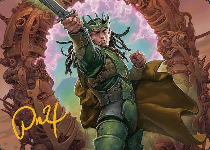 Image for Eladamri, Korvecdal Art Card (Gold-Stamped Signature) (9) (Modern Horizons 3) - Magic: The Gathering
