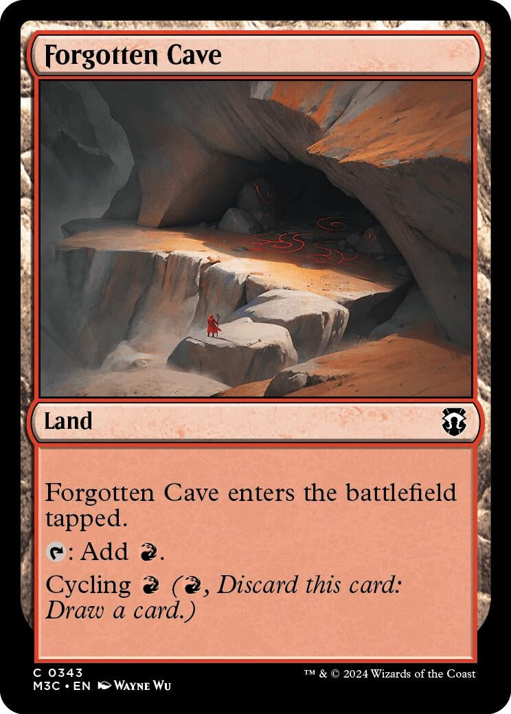 Image for Forgotten Cave (Ripple Foil) (343) (Modern Horizons 3) - Magic: The Gathering