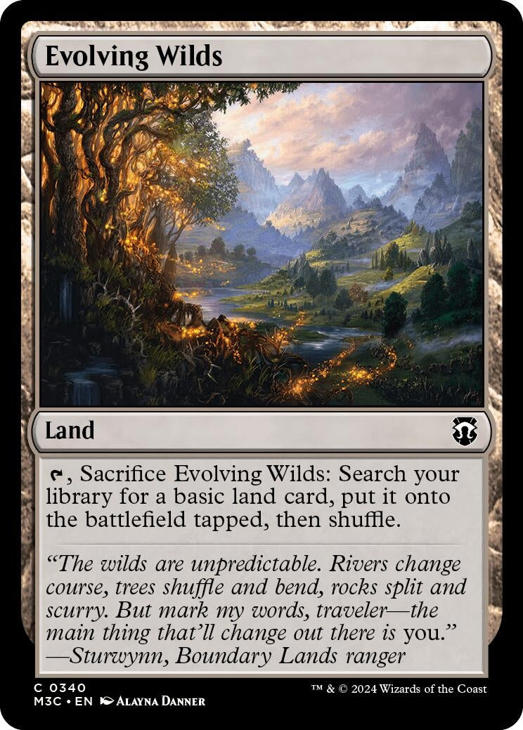 Image for Evolving Wilds (Ripple Foil) (340) (Modern Horizons 3) - Magic: The Gathering
