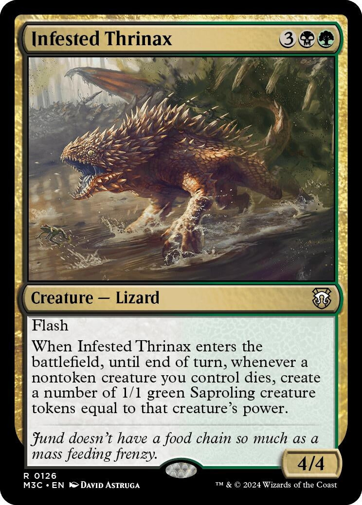 Image for Infested Thrinax (126) (Modern Horizons 3) - Magic: The Gathering