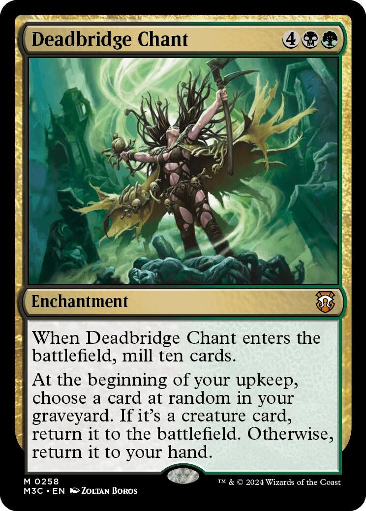Image for Deadbridge Chant (Ripple Foil) (258) (Modern Horizons 3) - Magic: The Gathering