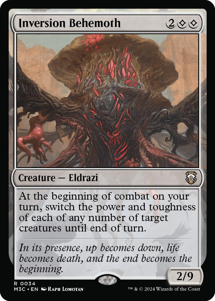 Image for Inversion Behemoth  (Ripple Foil) (34) (Modern Horizons 3) - Magic: The Gathering