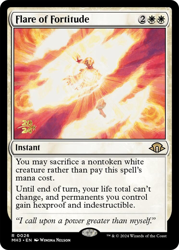 Image for Flare of Fortitude (26) (Prerelease Cards) - Magic: The Gathering