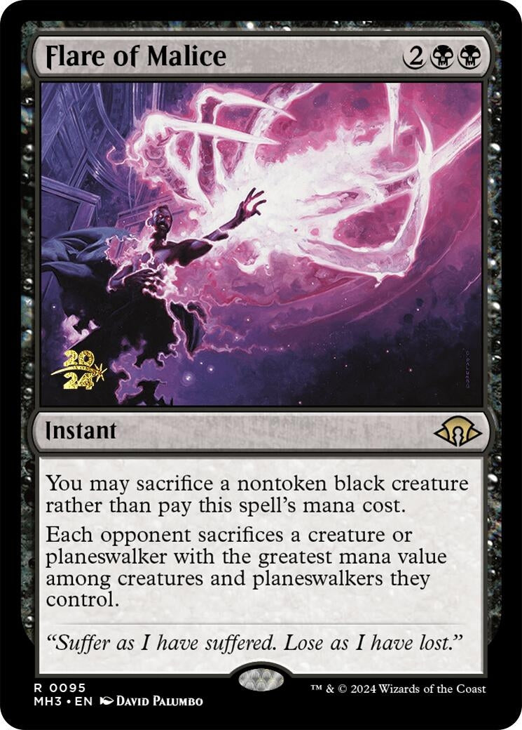 Image for Flare of Malice (95) (Prerelease Cards) - Magic: The Gathering