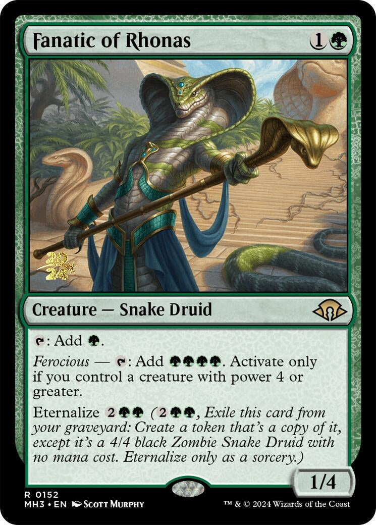 Image for Fanatic of Rhonas (152) (Prerelease Cards) - Magic: The Gathering
