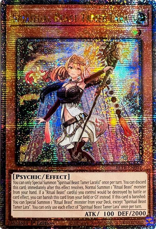 Image for Spiritual Beast Tamer Lara (Quarter Century Secret Rare) (BLTR-EN017) (BLTR) - YuGiOh