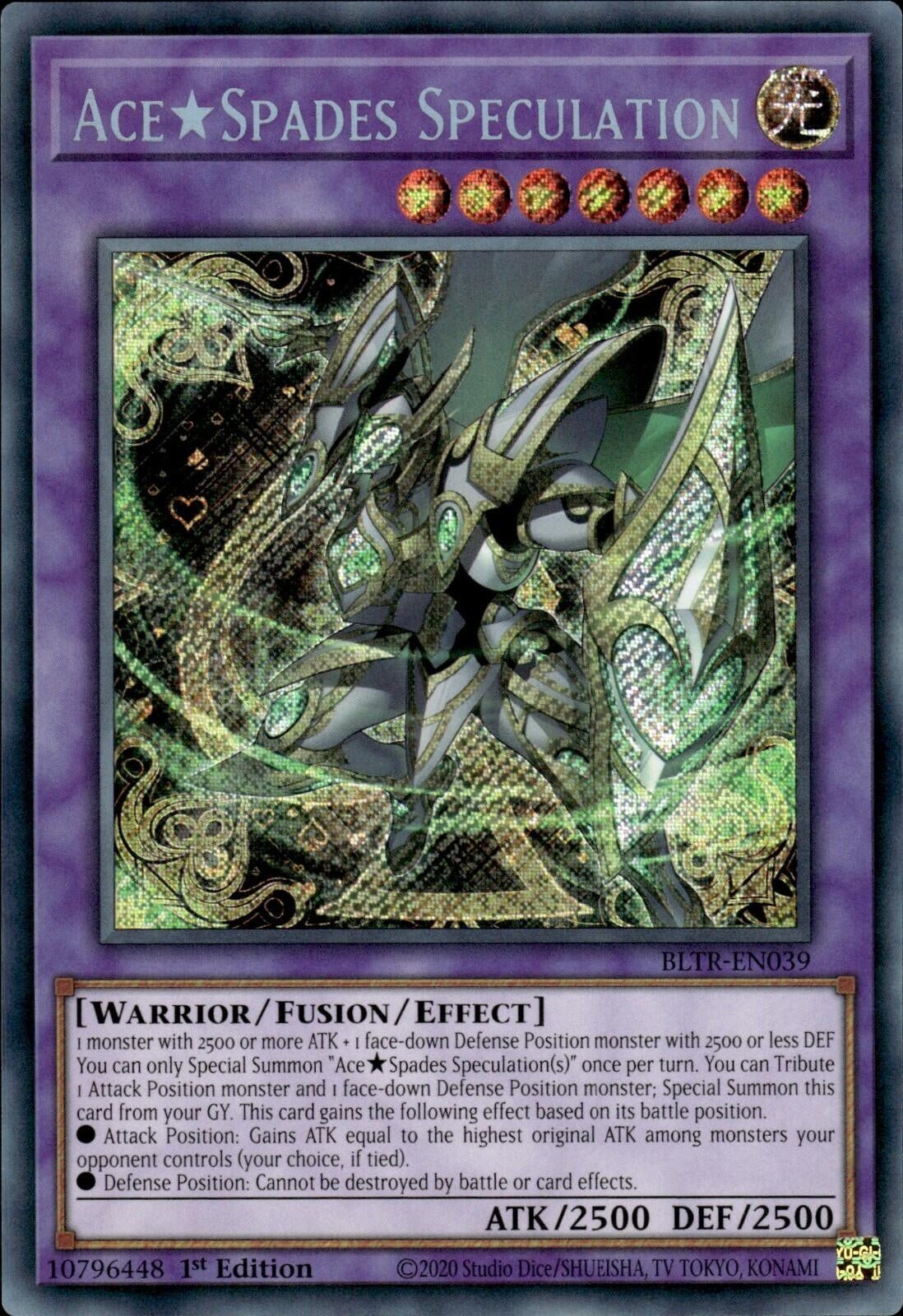 Image for Ace Spades Speculation (BLTR-EN039) (BLTR) - YuGiOh