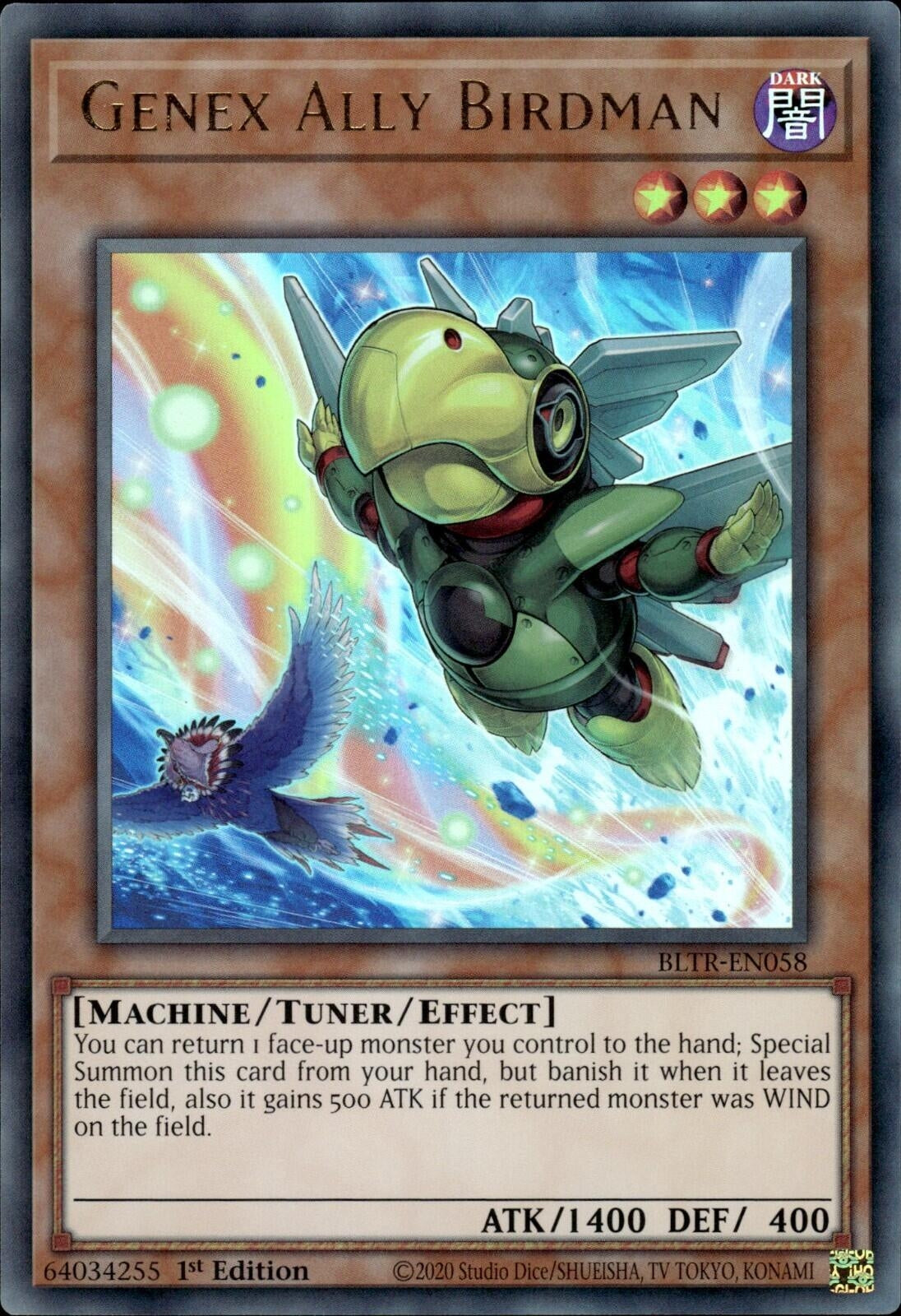 Image for Genex Ally Birdman (Alternate Art) (BLTR-EN058) (BLTR) - YuGiOh