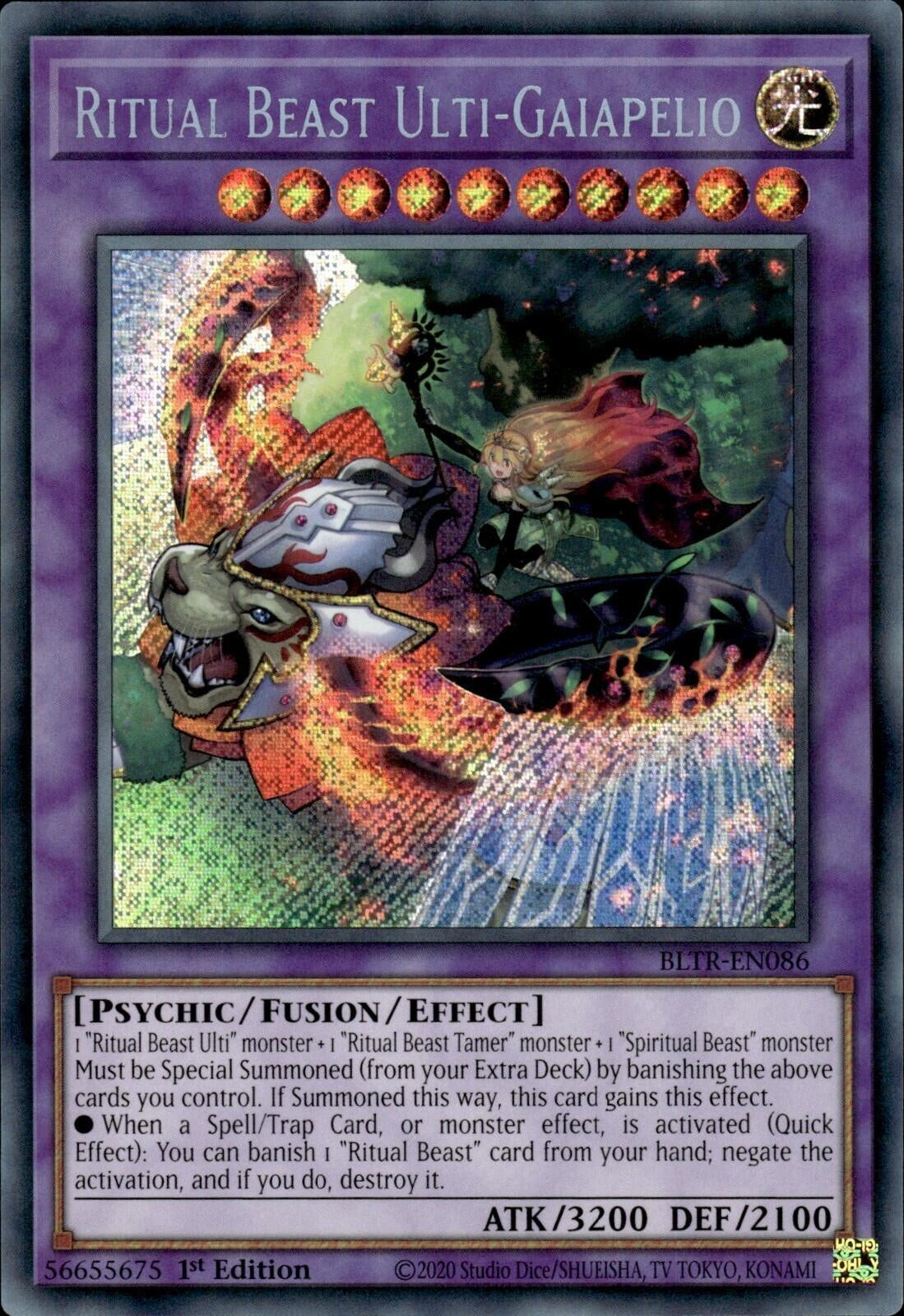 Image for Ritual Beast Ulti-Gaiapelio (BLTR-EN086) (BLTR) - YuGiOh