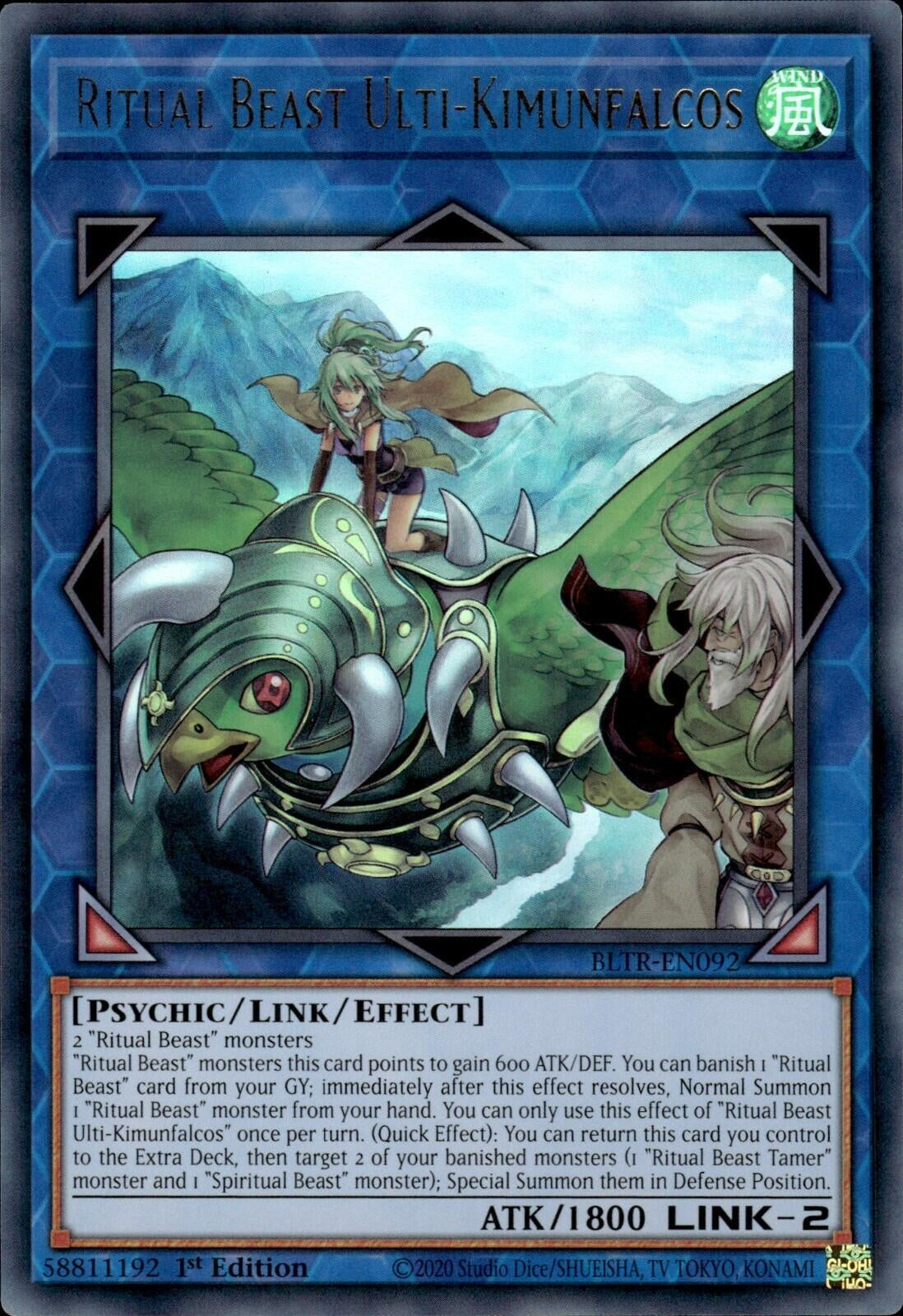 Image for Ritual Beast Ulti-Kimunfalcos (BLTR-EN092) (BLTR) - YuGiOh
